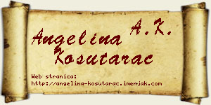 Angelina Košutarac vizit kartica
